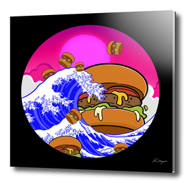 Burger Wave Wall Art