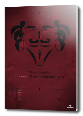 Poster Facelettering | V for Vendetta