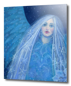 Metelitsa, Snow Girl Angel Snowgirl, Winter Fantasy Art