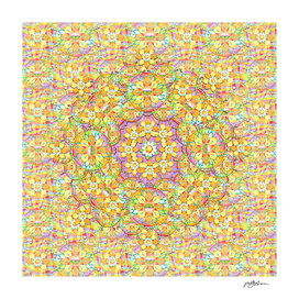 Psychedelic Rainbow Mandala