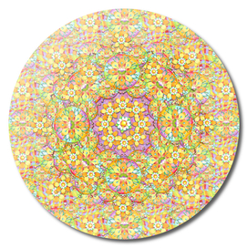 Psychedelic Rainbow Mandala