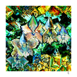 orchid, bismuth, gold,  rhomb, trend  year,