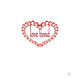 Valentine, love bond, coral hearts, hearts,