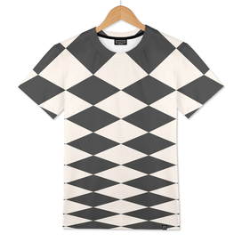 Geometric Shape Patterns 13 in black and beige themed