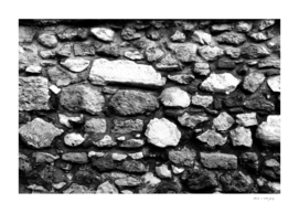 Black & White Stone Wall #1 #wall #art