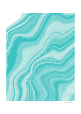 Liquid Soft Turquoise Agate Dream #1 #decor #art