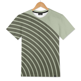 Abstract Geometric Lines 36 in Sage Green (Rainbow)