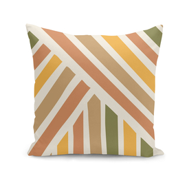 Abstract Shapes 190 in Sage Mustard Terracotta