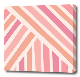 Abstract Shapes 191 in Blush Pink Shades