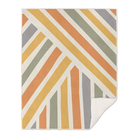 Abstract Shapes 192 in Sage Brown Mustard Shades