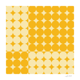 Abstraction Shapes 27 in Mustard Yellow Shades