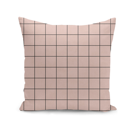 Small Grid Pattern - Pale Pink