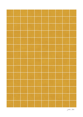 Small Grid Pattern - Mustard Yellow