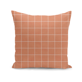 Small Grid Pattern - Coral