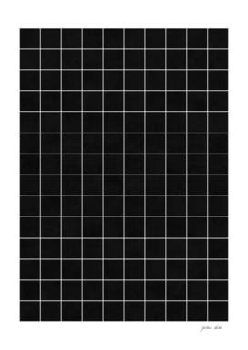 Small Grid Pattern - Black