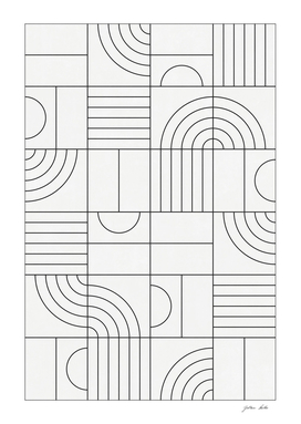 My Favorite Geometric Patterns No.19 - White