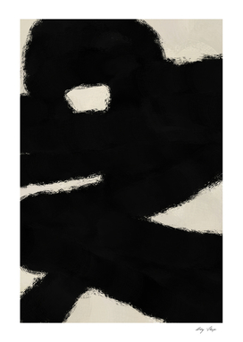 Abstract Black and Beige No26