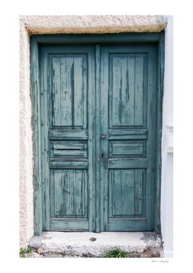 Blue Greek Door Athens #1 #wall #art
