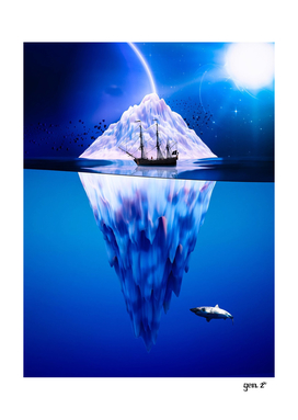 Pirate ship and Iceberg