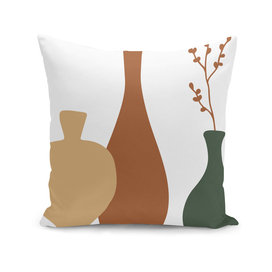 brown abstract vase