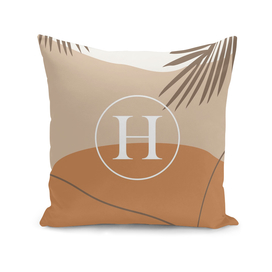 H - Initial Monogram Letter H Abstract Design