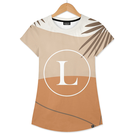 L - Initial Monogram Letter L Abstract Design