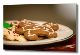 Gingerbread Men on Plate