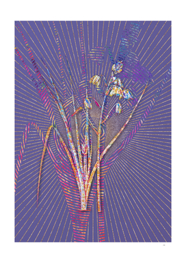 Slime Lily Mosaic Botanical Art on Veri Peri