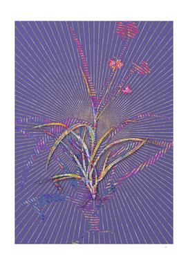 Spiderwort Mosaic Botanical Art on Veri Peri