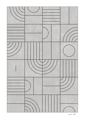 My Favorite Geometric Patterns No.21 - Grey