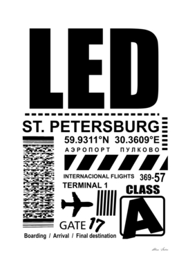 LED St. Petersburg Pulkovo Airport
