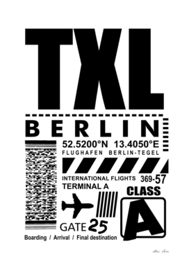 TXL Berlin Tegel Airport