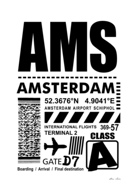 AMS Amsterdam Airport Schiphol