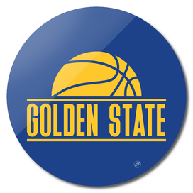Golden State basketball modern logo blue
