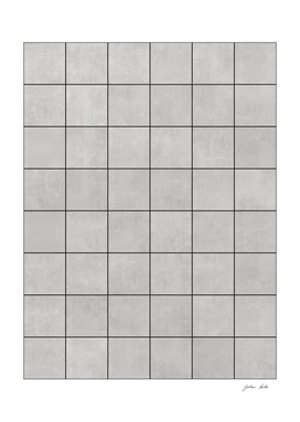 Large Grid Pattern - Grey