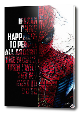 Spiderman Motivation Quote Poster