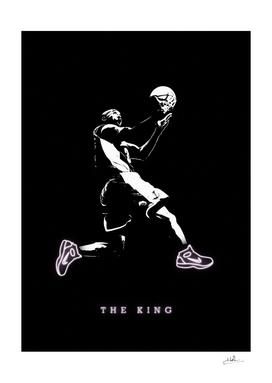 Bryant Kobe Neon Poster The King