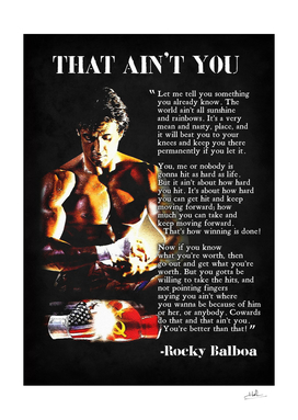 That Ain't You Poster Rocky Balboa