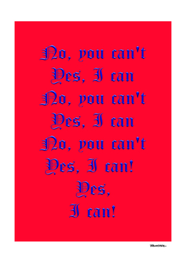 Anything you can do - NO YOU CAN T - BLUE