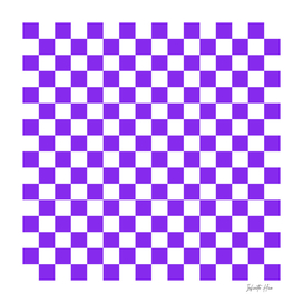 Neon Purple Checkerboard | Beautiful Interior Design
