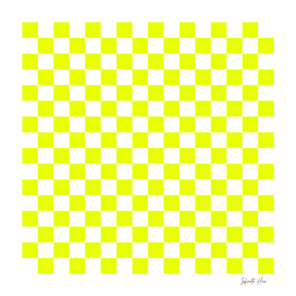 Neon Yellow Checkerboard | Beautiful Interior Design