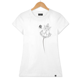 Senju Kannon Bosatsu/ Mudra T-shirt (white)