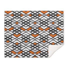 Abstract geometric pattern - orange and gray.