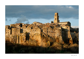 view of Pitigliano in Tuscany