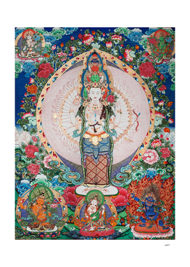 Thousand Hands Guanyin Classic Decorative Thangka religion