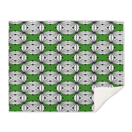 Abstract geometric pattern - green and gray.