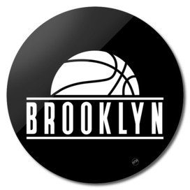 Brooklyn basketball modern logo black