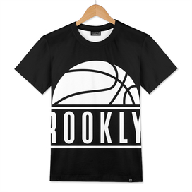 Brooklyn basketball modern logo black