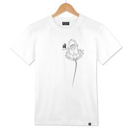 Monju Bosatsu/ Mudra T-shirt (white)