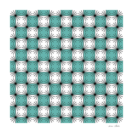Abstract geometric pattern - turkiz